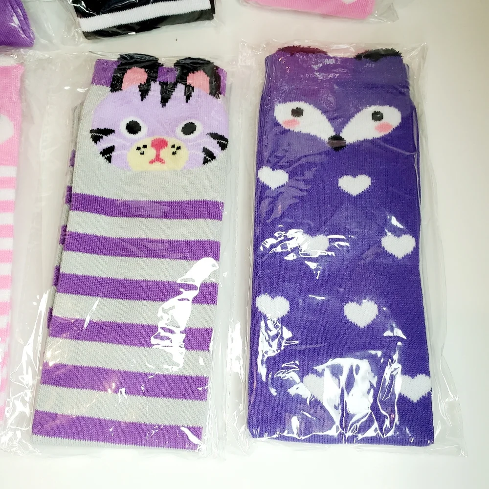 Girls Knee High Socks 6 Pack